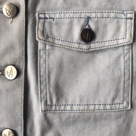 Mink Pink icey blue denim skirt - Picture 2 of 4